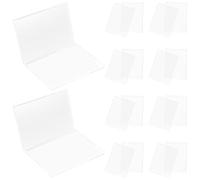 CLISPEED Card Holder Case Portable Acrylic 10pcs Hard Protective Storage and Display Case for and Organised Storage for Business Cards and Trading