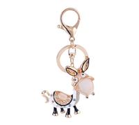 CLISPEED Cartoon Donkey Keychain Zinc Alloy Key Ring Large Buckle No Break Sturdy Bag Accessory Suitable for Everyday Use