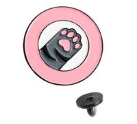 CLISPEED Cartoon Letter Brooch Cat Claw Brooch Lovely Alloy Decorative Lightweight Pink round Breastpin Decoration for Trade Fairs and Tourism Commemorative