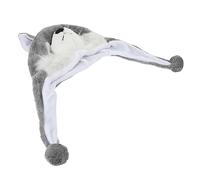 CLISPEED Cartoon Plush Animal Hat Shaped Hat Ear Flaps for Warmth in Winter One Size Fits Most for Boys Girls Adults for Cosplay Skiing Parties Dress-up Events