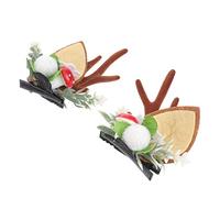 CLISPEED Cat Ear Hairpin Christmas Bobby Pin Hair Accessory Adorable Hair Decoration for Women Party Stage Performance