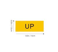 CLISPEED Caution Sticker Labels with Non-setting Adhesive 20pcs Yellow Pvc Easy to Remove for Machines Suitable for Flat Clean Untextured for Office and Living Room Safety