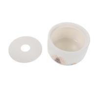 CLISPEED Ceramic Ashtray with Windproof Lid for Home Office Outdoor Use Artistic Ash Disposal Tray Antiscatter Ash Holder for Men Dad Husband Boyfriend Stylish and Functional Smoking
