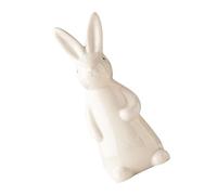CLISPEED Ceramic Bunny Decor Large Standing White Rabbit Ornament for Home Tabletop Decoration Creative Desktop Scene Layout Cute Rabbit Figurine for Festive Atmosphere and