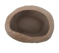 CLISPEED Ceramic Plant Pot in Khaki Colour with Rock Shaped Design, Easy Maintenance and Versatile Usage, Decorative Simulated Stone Planter for Garden and Indoor Use
