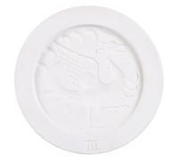 CLISPEED Ceramic Pottery Mold with Vermilion Bird Design, Large Gypsum Slip Casting Mold for Clay Artists and Pottery Crafting Tools