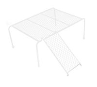 CLISPEED Chicken Platform with Ladder Stable Climbing for Chickens and Pets Cage Decor Outdoor Boredom Busters Animal Play Accessory