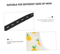 CLISPEED Chicken Saddle Hen Apron for Poultry with Adjustable Elastic Strap Soft Breathable Protector for Back Shoulders Tail Lightweight Scratch Guard for Hens During Mating and Molting