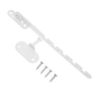 CLISPEED Childproof Carbon Steel Window Restrictor Latch with Windproof Support Safety Lock for Sliding and Opening Windows for Homes Schools and Childcare Facilities
