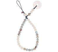 CLISPEED Chinese Style Jade Phone Chain Anti-lost Strap Short Beaded Lanyard Rope Wrist Decoration for Mobile Phones Lightweight Accessories