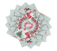 CLISPEED Christmas Party Napkins Disposable Paper Napkins 100pcs with Snowman Print Unique Creative Design with Beautiful Colour for Wedding and Shower for Holiday Celebration