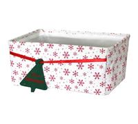 CLISPEED Christmas Storage Basket Sundries Storage Bin Oxford Cloth Lightweight Organizing Sundries Christmas Theme Design Desktop Closet