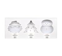 CLISPEED Christmas Tree Silicone Mold Creative Lolly Maker for Washable Reusable Dessert Moulds for Chocolate Yogurt Fruit Juice Treats Safe Non Toxic Material