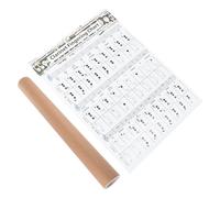 CLISPEED Clarinet Chord Learning Guide Clarinet Fingering Chart Poster for Novice Practice and Reference Wear-resistant Material for Long-term Use