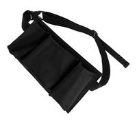 CLISPEED Cleaning Tool Belt with Pockets for Men and Women, Portable Utility Waist Pouch Bag for Cleaners and Electricians, Black Work Belt for Indoor and Outdoor Use