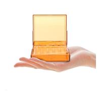 CLISPEED Clinic Syringe Case Holder Plastic Storage Box with Light-Proof Sealing Design, Not Easy to Break Medication Storage Box for Hospitals and Clinics, Brown Supplies Organizer