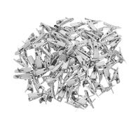 CLISPEED Clips Iron Alligator Clips and Compact Design with Secure Grip 100pcs Christmas Flower Ornament Silver for Christmas Tree and Wreath Decorations in Festive Settings
