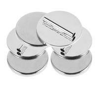 CLISPEED Clothing Brooch Buckle 3Pcs Mini Metal Magnet Pin Converter Set for Casual and Formal Wear Accessories Silver