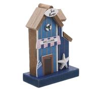 CLISPEED Coastal Bedroom Decor Doll Sea Micro Sand Aesthetic Blue Sculpture Nautical House Beachy Miniature Decoration Little Themed Sail Boat Decor for Home for Shelves