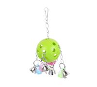 CLISPEED Colorful Parrot Cage Hanging Bell with Crisp Sound Bird Cage Decoration for Entertainment and Communication Vibrant Bell Ball Swing Suitable for Parakeets Cockatiels and Lovebirds