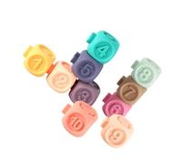 CLISPEED Colorful Soft Educational for Early Learning Hand-eye Coordination Development Flexible Rounded Edges Sensory Building Plaything Random Color