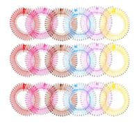 CLISPEED Comb Headbands with Polished Appearance 18pcs round Elastic Stretchy Hair Combs and Random Color for Women Compatible with Real and Synthetic Hair, on The Go