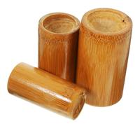 CLISPEED Compact Bamboo Cupping Cans with Anti-Slip Mold for Household Therapy and Chinese Medical Massage Includes Small Medium Large for Immune Support and Physiological Regulation