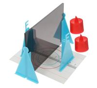 CLISPEED Complete Plane Mirror Optics Experiment Kit for Middle School Physics Teaching Optical Reflection Learning Aid with All Essential Parts Simple and Stem Science Equipment for