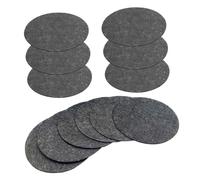 CLISPEED Compressed Natural Cellulose Facial Sponges 50pcs 60x6mm Thick Black Round Face Cleansing Pads Makeup Remover Sponges for Home and Travel