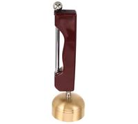 CLISPEED Copper Handheld Prayer Bell with Automatic Handle Precision Crafted Percussion Instrument for Temple Rituals Meditation and Spiritual Cleansing Plastic and Copper Design