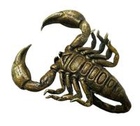 CLISPEED Copper Scorpion Ornament Vintage Metal Figurine for Desktop Home Office Decor