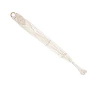 CLISPEED Cotton Linen Ukulele Wall Hanger with Macrame Design for Stable Holding and Hanging Storage of Music Instruments at Home or Wall