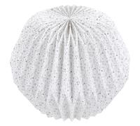 CLISPEED Creative Blue Floral Origami Ceiling Lamp Shade, Foldable Geometric Paper Lampshade for Indoor E27 Base Chandelier, Small DIY Light Cover Suitable for Living Room and Bedroom