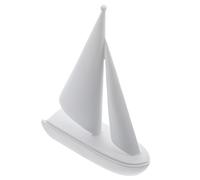 CLISPEED Creative Resin Sailboat Decor for Desktop Simple Artistic Design and Practical Use, White Nautical Ornament for Office Or Home Decoration