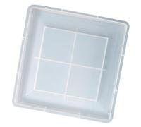 CLISPEED Creative Small Square DIY Photo Frame Silicone Mold for Epoxy Resin Casting, Crystal Display Stand, Craft Picture Frame Mold for Table Decor