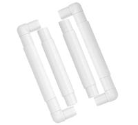 CLISPEED Cross Stitch Hoop Embroidery Tool Accessory White Pp Material 15.2x15.2cm for Garlands and Cross Stitch Beginners Hand Sewing Support