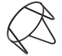 CLISPEED Crystal Ball Display Stand Pedestal, Black Iron Sphere Holder, Garden Gazing Globe Base, Diameter 3.9 Inches for Outdoor Decoration