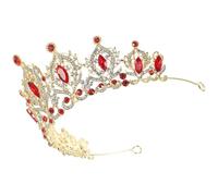 CLISPEED Crystal Bridal Crown Headband for Women and Bride, Alloy and Crystal Material, Easy to Wear and Take, Delicate Sparkling Wedding and Party Headpiece