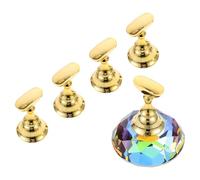 CLISPEED Crystal DIY Nail Art Practice Holder Stand for Displaying and Nail Art Practicing Suitable for Home Use Beginners