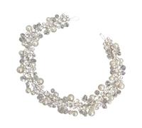 CLISPEED Crystal Pearl Headband Delicate Rhinestones for Bridal Wedding Guest Women Hair Accessories for Prom and Festival Occasions