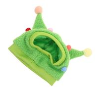 CLISPEED Cute Bearded Dragon Hat with Horns and Pom-poms for Pets, Winter Warm Cloth Lizard Headgear Suitable for Hamsters and Bearded Dragons, for Photoshoots and Daily Wear