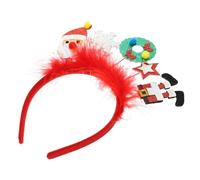CLISPEED Cute Christmas Headband for Festive Xmas Hair Accessory with Felt Reindeer Antlers Plastic Head Hoop for Holiday Parties and Family Gatherings