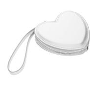 CLISPEED Cute Heart Shape Mini Wristlet Bag for Ladies Durable Coin Purse with Convenient Storage for Cards Essentials Stylish Functional for Shopping Travel and Daily Use