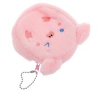 CLISPEED Cute Pig Plush Coin Purse Small Zipper Cartoon Wallet for Mini Coin Pouch Soft Animal Handbag Keychain Accessory for Everyday Use