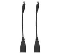 CLISPEED Dc Power Supply Cable Cord Pvc Material 2pcs with Universal Compatibility and Plug and Play Feature for Stable Game Console Connection for Console at Home or Travel