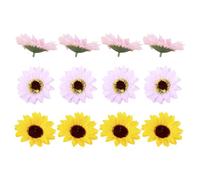 CLISPEED Decorative Sunflower Soap Flower Heads Moisturizing and Cleaning Hands 12pcs Beautiful Appearance Fine Workmanship, for Valentine’s Day or Floral Arrangement for Birthday