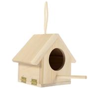 CLISPEED Delicate Random Color Garden Ornament Wooden Made of Timber Bird Nest Bird Nest Nesting Box Decoration for Home and Photographing Props for Indoor and Outdoor Use