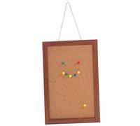 CLISPEED Delicate Wooden Cork Photo Wall Board with Smooth Writing Surface Multi Use Bulletin and Message Pin Board for Home Office Classroom and Meeting Rooms