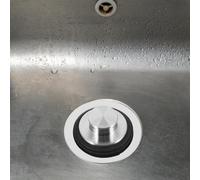 CLISPEED Detachable Kitchen Sink Drain Strainer and Garbage Disposal Plug Set Anti-clogging Food Catcher Basket Kit Safe Non-scratch Stopper for Efficient Liquid Flow Fit for Kitchen Sinks