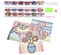 CLISPEED Diamond Window Art Kit DIY Gem Craft for Ages Fun Indoor DIY Window Catcher with Gemstones Creative Craft for Rainy Days Home Decoration